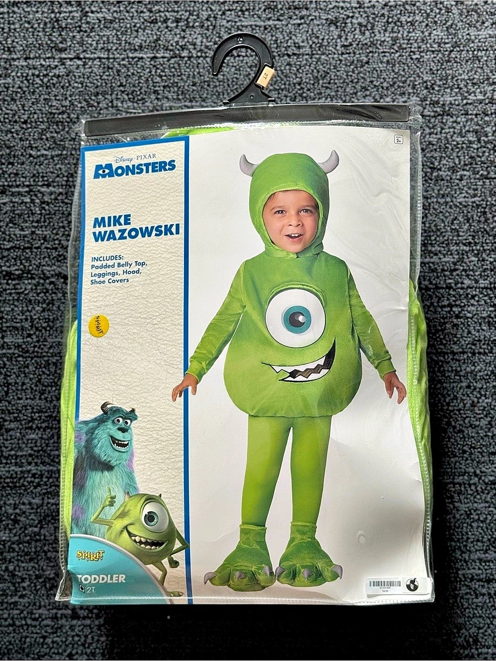 Spirit Halloween Mike Wazowski Toddler Costume Green 2T